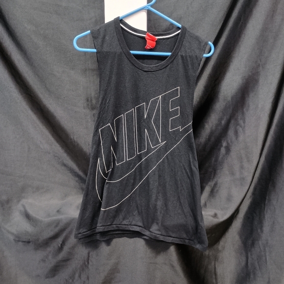 Nike Black Logo Tank Top Athletic Wear - Picture 4 of 12